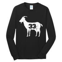 Vintage Distressed GOAT 33 Apparel Tall Long Sleeve T-Shirt