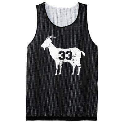 Vintage Distressed GOAT 33 Apparel Mesh Reversible Basketball Jersey Tank