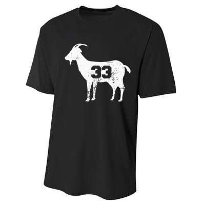 Vintage Distressed GOAT 33 Apparel Performance Sprint T-Shirt