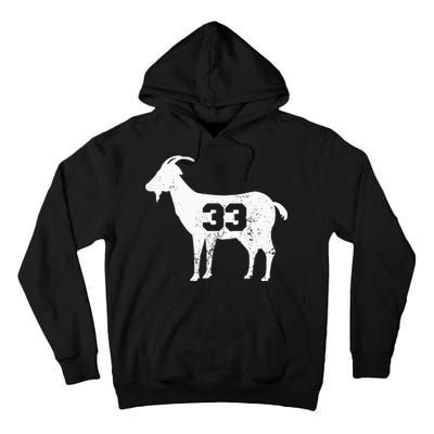 Vintage Distressed GOAT 33 Apparel Tall Hoodie