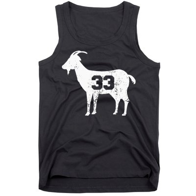 Vintage Distressed GOAT 33 Apparel Tank Top