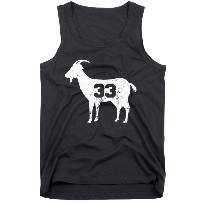 Vintage Distressed GOAT 33 Apparel Tank Top