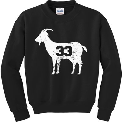 Vintage Distressed GOAT 33 Apparel Kids Sweatshirt