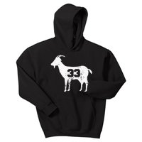 Vintage Distressed GOAT 33 Apparel Kids Hoodie