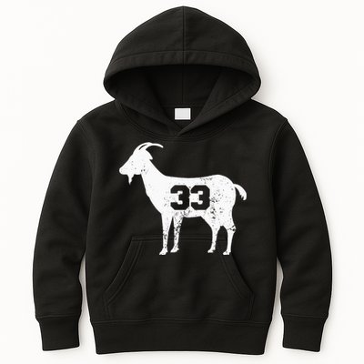 Vintage Distressed GOAT 33 Apparel Kids Hoodie