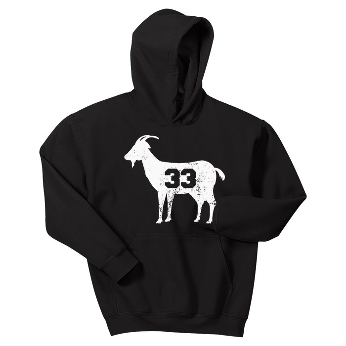 Vintage Distressed GOAT 33 Apparel Kids Hoodie