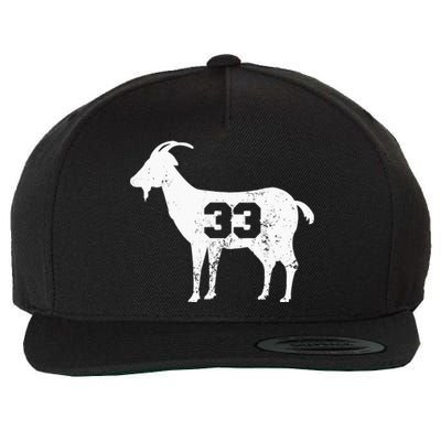 Vintage Distressed GOAT 33 Apparel Wool Snapback Cap