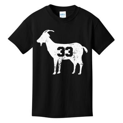 Vintage Distressed GOAT 33 Apparel Kids T-Shirt