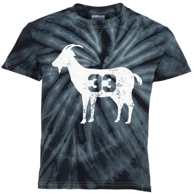 Vintage Distressed GOAT 33 Apparel Kids Tie-Dye T-Shirt