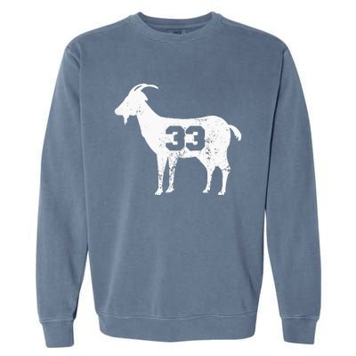 Vintage Distressed GOAT 33 Apparel Garment-Dyed Sweatshirt