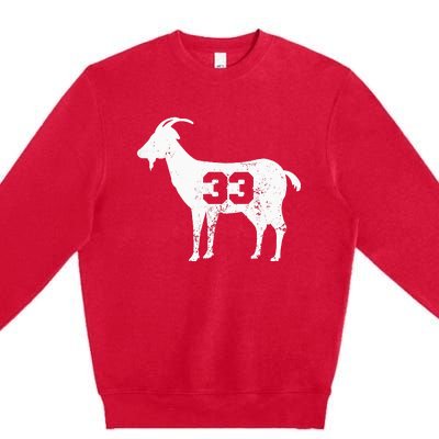 Vintage Distressed GOAT 33 Apparel Premium Crewneck Sweatshirt