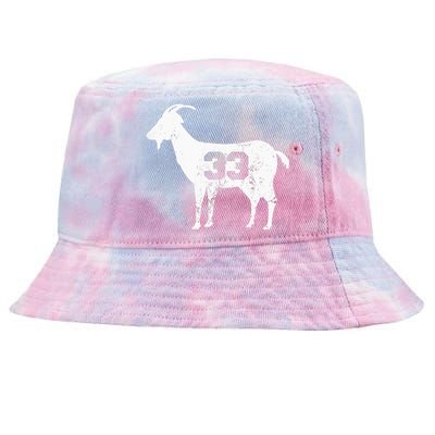 Vintage Distressed GOAT 33 Apparel Tie-Dyed Bucket Hat