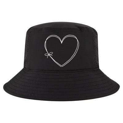 Valentines Day Graphic Cute Women Love Knot Hearts Red Cool Comfort Performance Bucket Hat