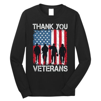 Veterans Day Gifts Thank You Veterans Long Sleeve Shirt