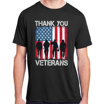 Veterans Day Gifts Thank You Veterans Adult ChromaSoft Performance T-Shirt