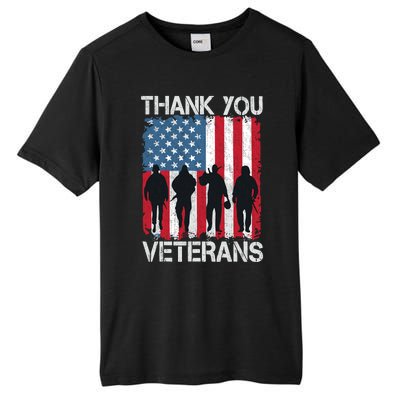 Veterans Day Gifts Thank You Veterans Tall Fusion ChromaSoft Performance T-Shirt