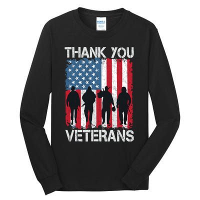 Veterans Day Gifts Thank You Veterans Tall Long Sleeve T-Shirt