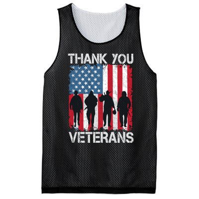 Veterans Day Gifts Thank You Veterans Mesh Reversible Basketball Jersey Tank