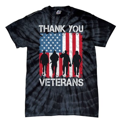 Veterans Day Gifts Thank You Veterans Tie-Dye T-Shirt