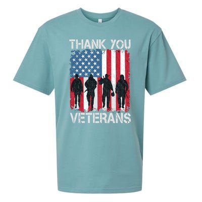 Veterans Day Gifts Thank You Veterans Sueded Cloud Jersey T-Shirt