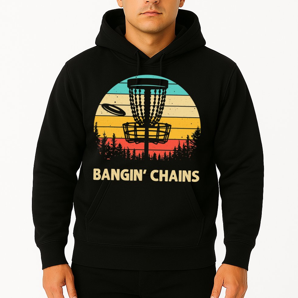 Vintage Disc Golf Basket Tree Funny Stupid Tree Frisbee Hoodie