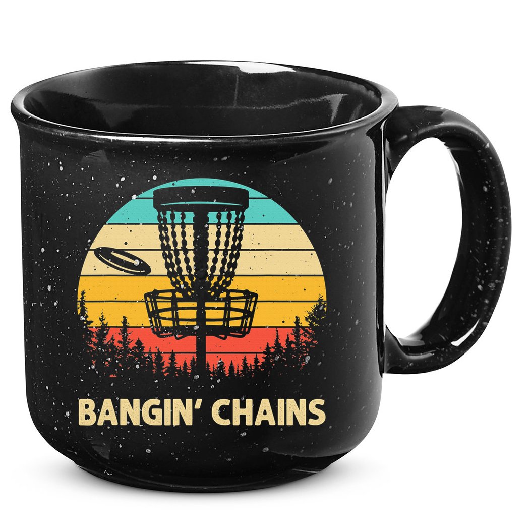 Vintage Disc Golf Basket Tree Funny Stupid Tree Frisbee 15oz Campfire Ceramic Mug