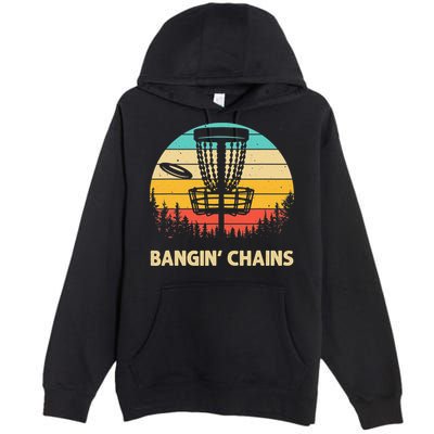 Vintage Disc Golf Basket Tree Funny Stupid Tree Frisbee Premium Pullover Hoodie