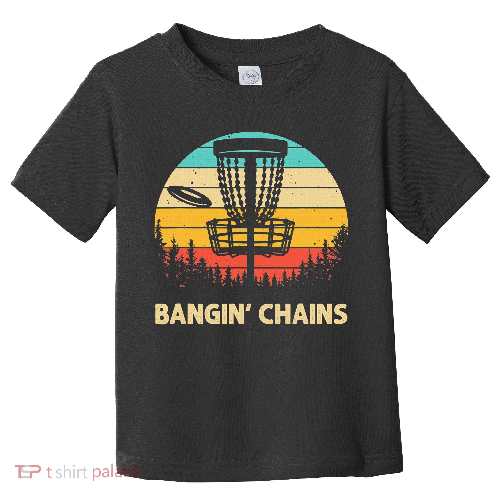 Vintage Disc Golf Basket Tree Funny Stupid Tree Frisbee Toddler T-Shirt