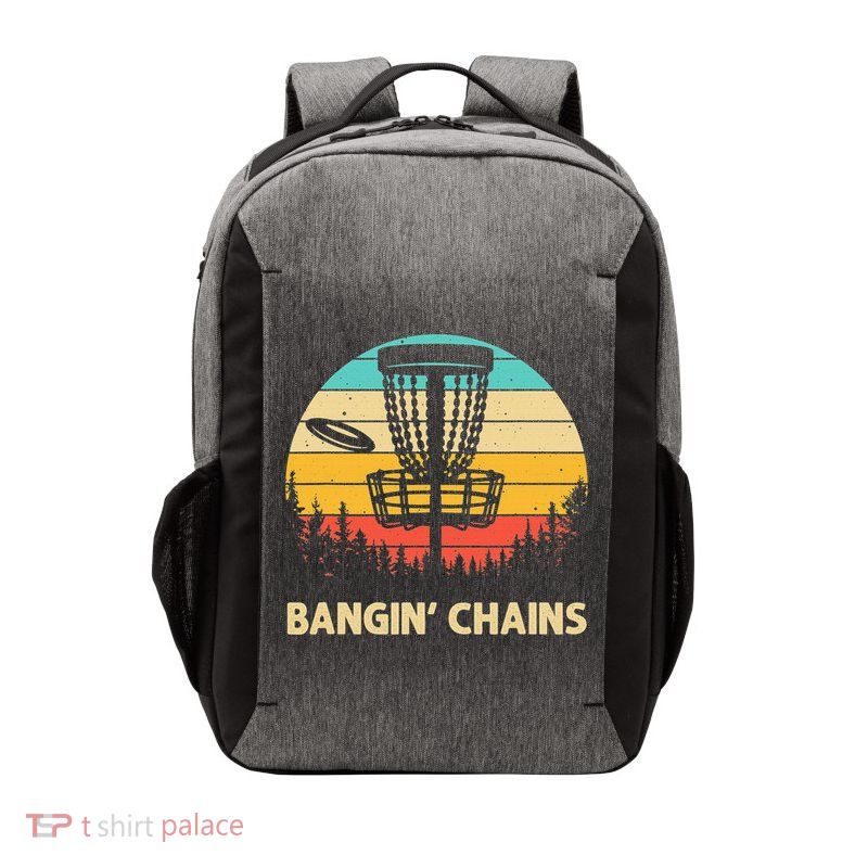 Vintage Disc Golf Basket Tree Funny Stupid Tree Frisbee Vector Backpack