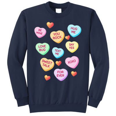 Valentine's Day Heart Candy Design For Woman & Tank Top Sweatshirt