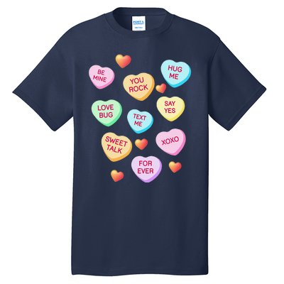 Valentine's Day Heart Candy Design For Woman & Tank Top Tall T-Shirt