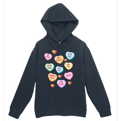 Valentine's Day Heart Candy Design For Woman & Tank Top Urban Pullover Hoodie