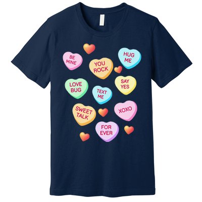 Valentine's Day Heart Candy Design For Woman & Tank Top Premium T-Shirt