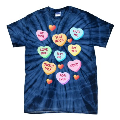 Valentine's Day Heart Candy Design For Woman & Tank Top Tie-Dye T-Shirt