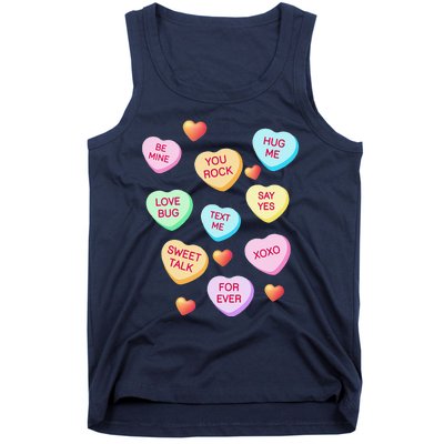 Valentine's Day Heart Candy Design For Woman & Tank Top Tank Top