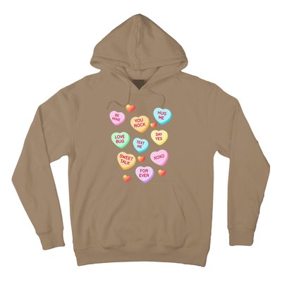 Valentine's Day Heart Candy Design For Woman & Tank Top Hoodie