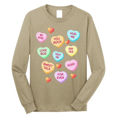 Valentine's Day Heart Candy Design For Woman & Tank Top Long Sleeve Shirt