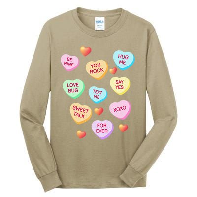 Valentine's Day Heart Candy Design For Woman & Tank Top Tall Long Sleeve T-Shirt