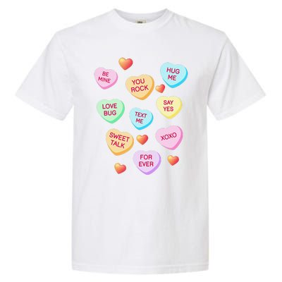 Valentine's Day Heart Candy Design For Woman & Tank Top Garment-Dyed Heavyweight T-Shirt