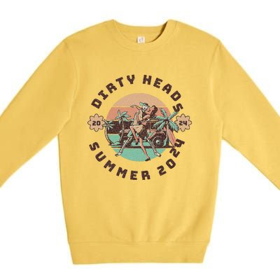 Vintage Dirty Heads In Retro Style Gift Premium Crewneck Sweatshirt