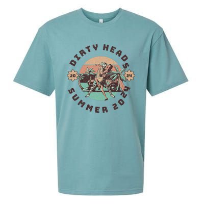 Vintage Dirty Heads In Retro Style Gift Sueded Cloud Jersey T-Shirt