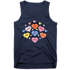 Valentine's Day Heart Candys Tank Top