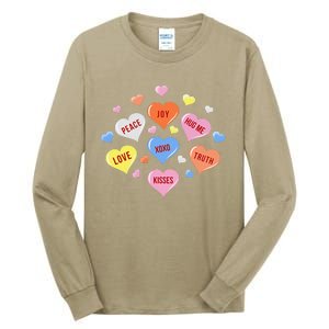 Valentine's Day Heart Candys Tall Long Sleeve T-Shirt