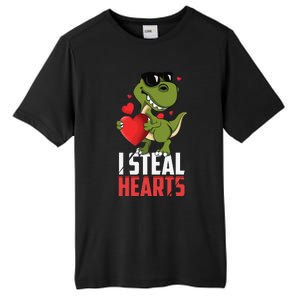 Valentines Day Heartbreaker Dinosaur Love Tall Fusion ChromaSoft Performance T-Shirt