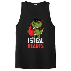 Valentines Day Heartbreaker Dinosaur Love PosiCharge Competitor Tank