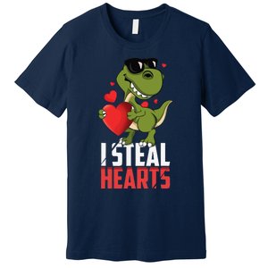 Valentines Day Heartbreaker Dinosaur Love Premium T-Shirt