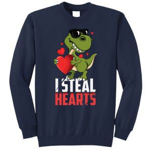 Valentines Day Heartbreaker Dinosaur Love Tall Sweatshirt