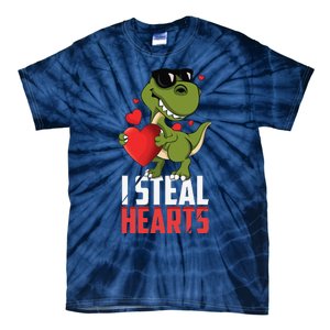 Valentines Day Heartbreaker Dinosaur Love Tie-Dye T-Shirt