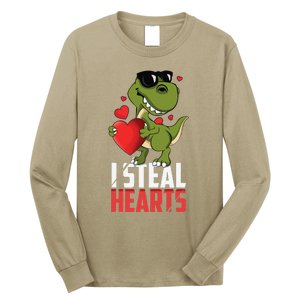 Valentines Day Heartbreaker Dinosaur Love Long Sleeve Shirt