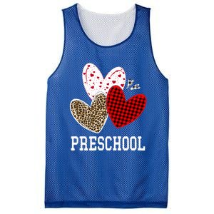 Valentines Day Hearts Leopard Red Plaid Preschool Teacher Cool Gift Mesh Reversible Basketball Jersey Tank